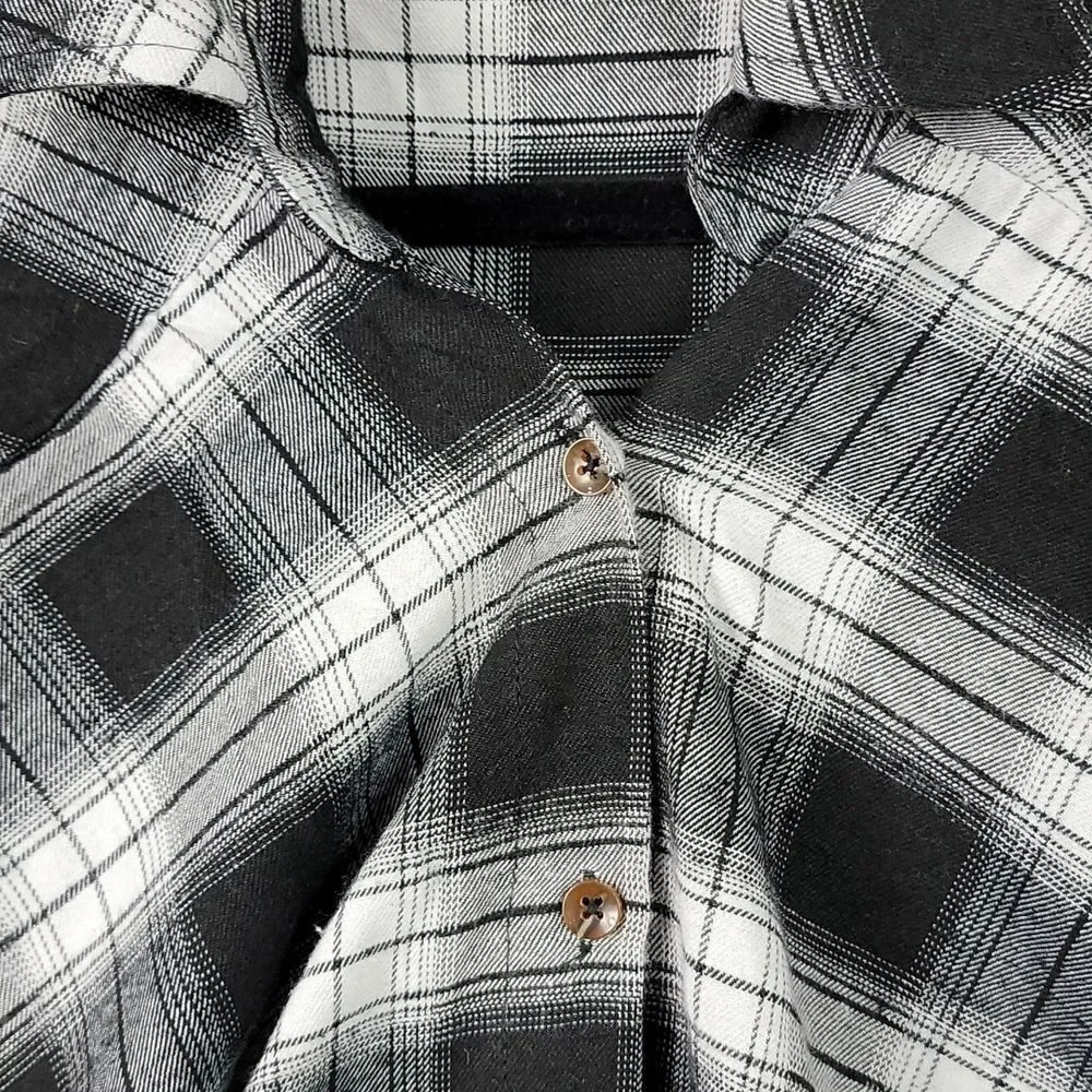 🖤5/$20🖤  SHEIN.. oversized plaid flannel top.. - Picture 5 of 12